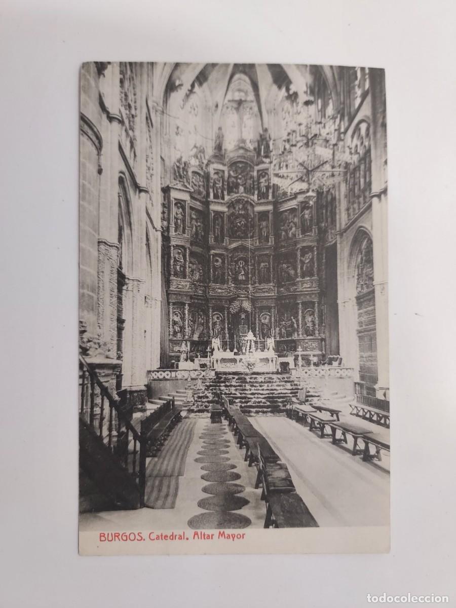 Postales: POSTAL BURGOS CATEDRAL ALTAR MAYOR. SIN CIRCULAR. FOTOTIPIA THOMAS