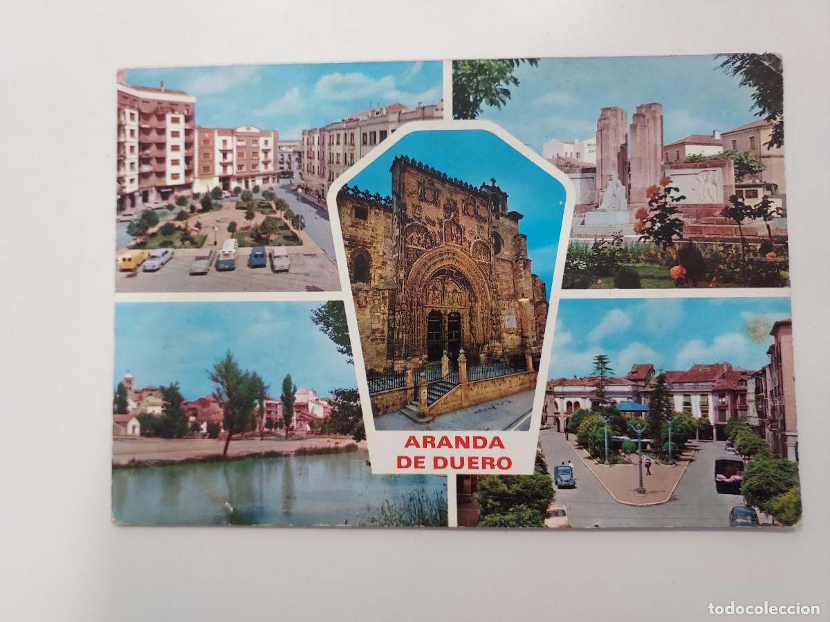 Postales: POSTAL ARANDA DE DUERO DIVERSAS VISTAS. 1967. CIRCULADA. BURGOS