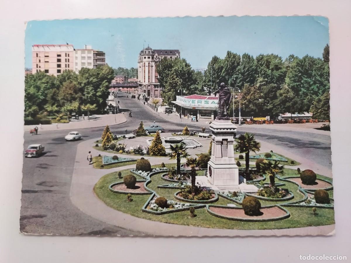Postales: POSTAL LE&Oacute;N PLAZA DE GUZM&Aacute;N EL BUENO. 1963. CIRCULADA