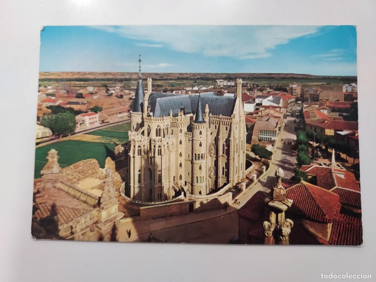Postales: POSTAL ASTORGA PALACIO EPISCOPAL VISTA PARCIAL. 1964. ESCRITA. LE&Oacute;N
