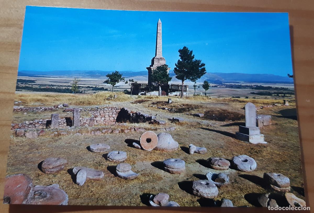 Postales: RUINAS DE NUMANCIA - SORIA - SIN CIRCULAR CON ESCRITO EN EL DORSO - PERFECTO ESTADO