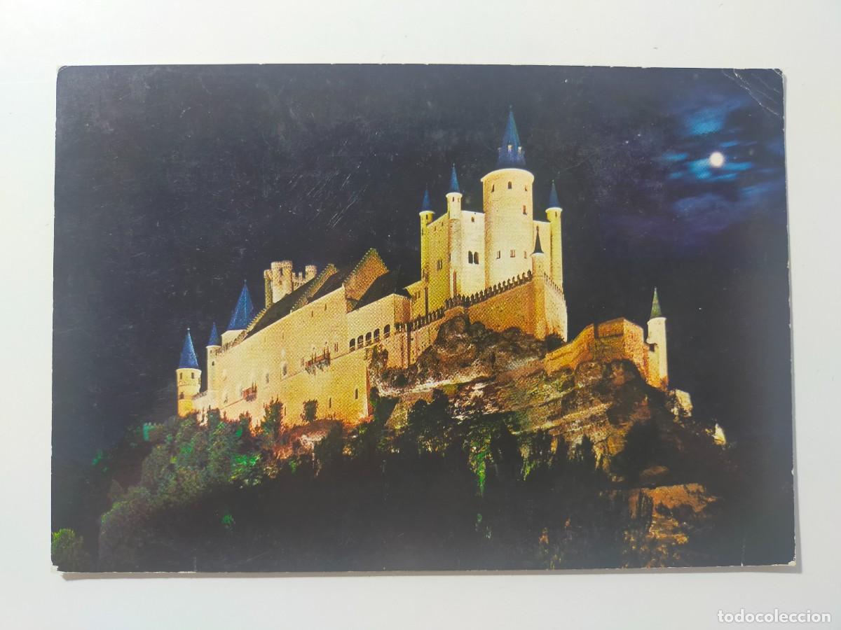 Postales: Postal SEGOVIA: Alc&aacute;zar. Aspecto nocturno - Edic. Garc&iacute;a Garrabella