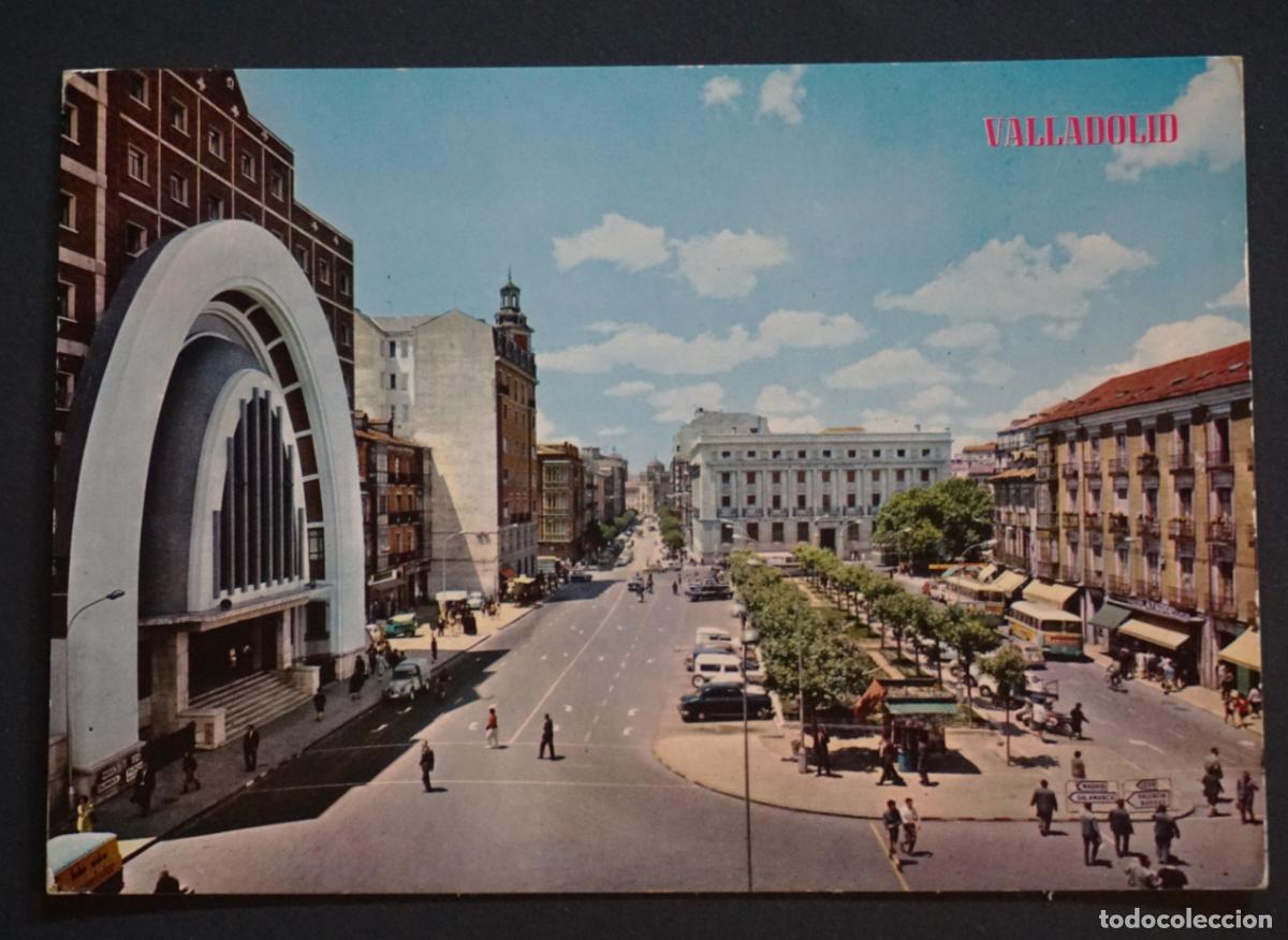 Cartes Postales: Valladolid, Plaza de Espa&ntilde;a. Postal circulada con sello el a&ntilde;o 1967.
