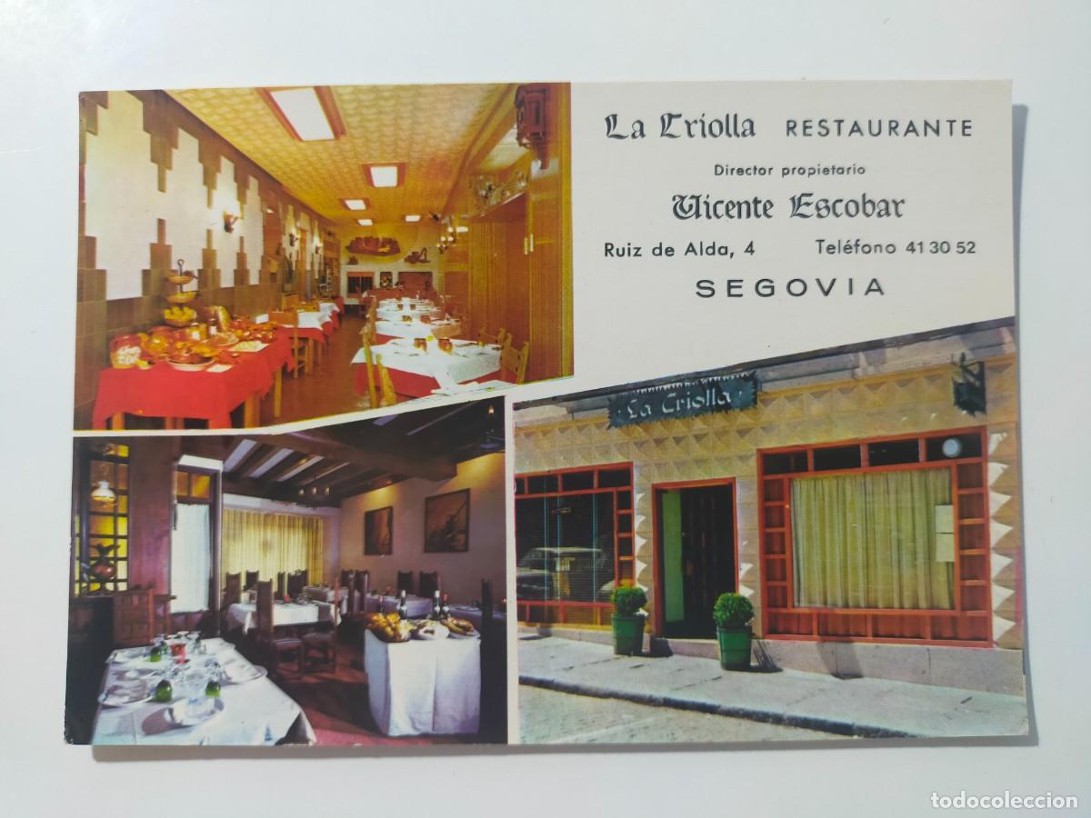 Postales: Postal SEGOVIA: Restaurante La Criolla. Diversas vistas.
