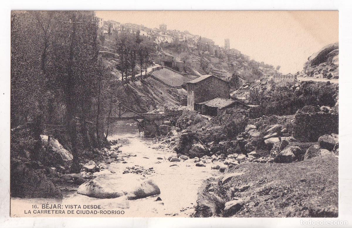 Postales: POSTAL. 16. B&Eacute;JAR. VISTA DESDE LA CARRETERA DE CIUDAD RODRIGO. SALANCA.