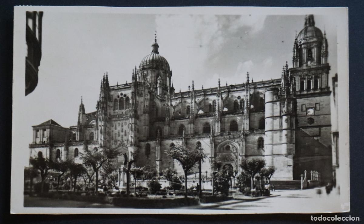 Postales: Salamanca, Catedral Nueva, postal circulada el a&ntilde;o 1968, con sello.