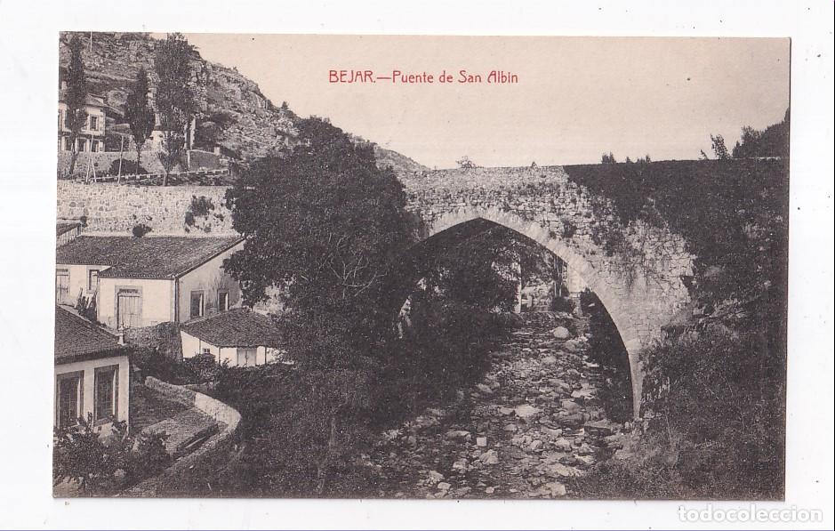 Postales: POSTAL. B&Eacute;JAR. PUENTE DE SAN ALB&Iacute;N. SALAMANCA