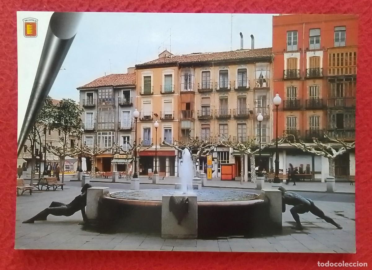Postales: POSTAL POST CARD VALLADOLID PLAZA DE LA RINCONADA CON FUENTE SQUARE PLACE..FOUNTAIN FONTAINE SPAIN..