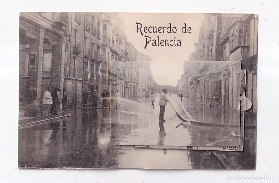 Postales: POSTAL. RECUERDO DE PALENCIA. CON VENTANA CON 12 VISTAS DESPLEGABLES EN SU INTERIOR