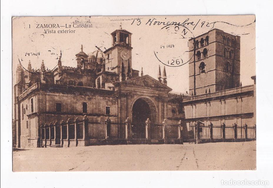 Postales: POSTAL. 1. ZAMORA. LA CATEDRAL. VISTA EXTERIOR. CIRCULADA EN 1925