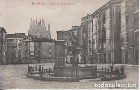 Cartes Postales: BURGOS SIN ESCRIBIR FUENTE DE LA FLORA