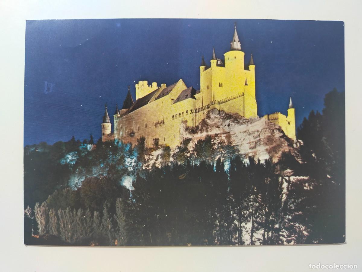 Postales: Postal SEGOVIA: Alc&aacute;zar. Nocturna - Edic. Arribas