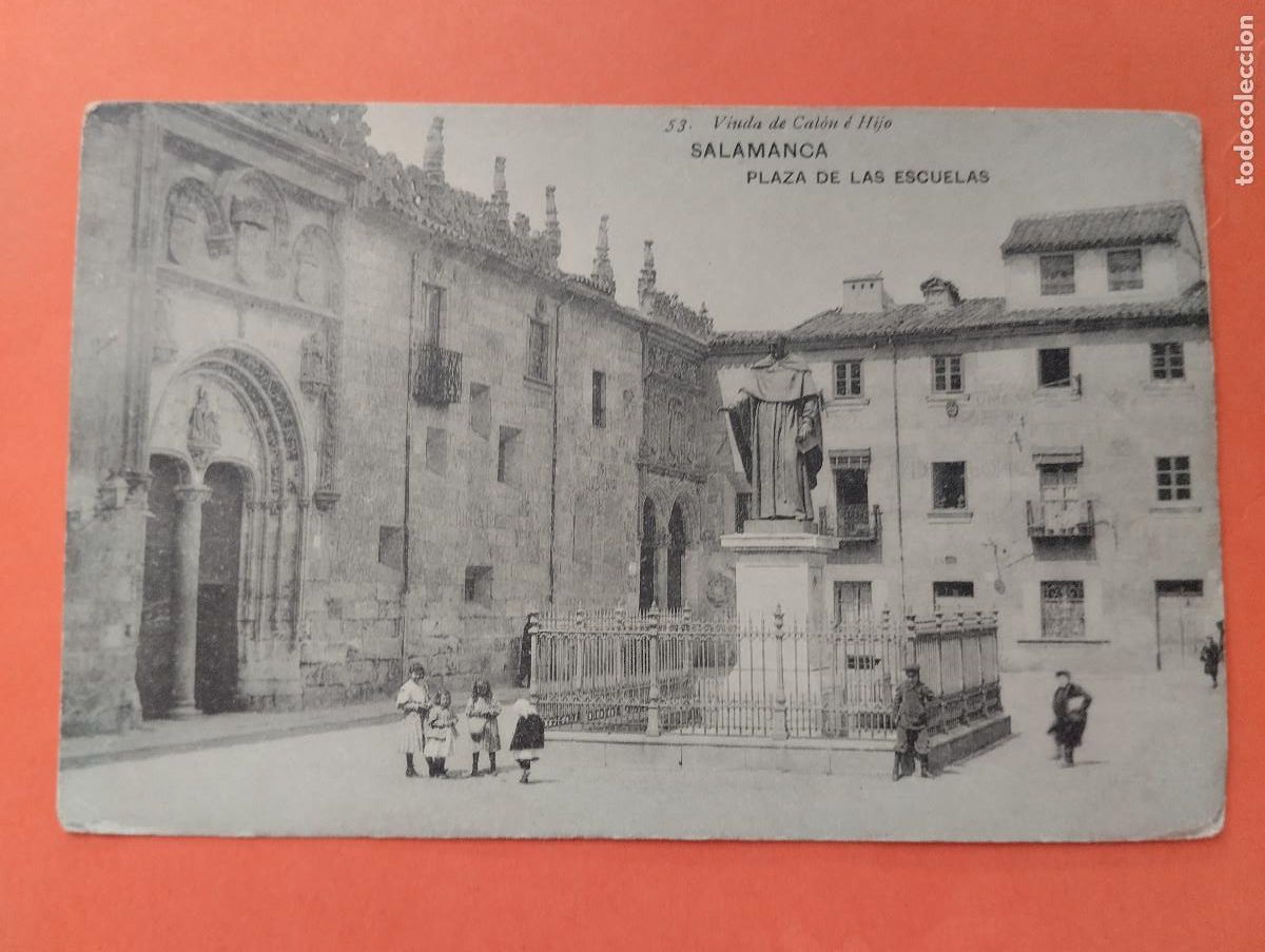 Postales: SALAMANCA. PLAZA DE LAS ESCUELAS. VIUDA DE CALON E HIJO.