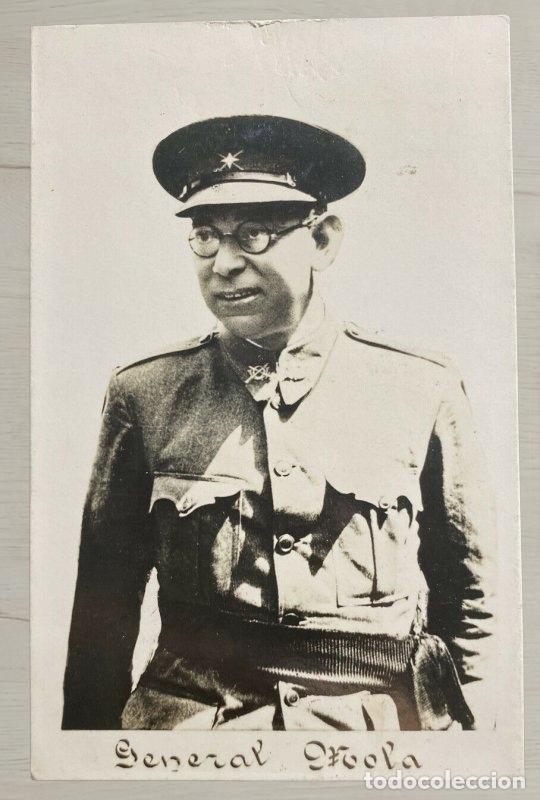 Postales: CPA Guerra Civil - Postal Gral. Mola Circulada a Italia con Marca de Censura Militar de Soria 1937/1