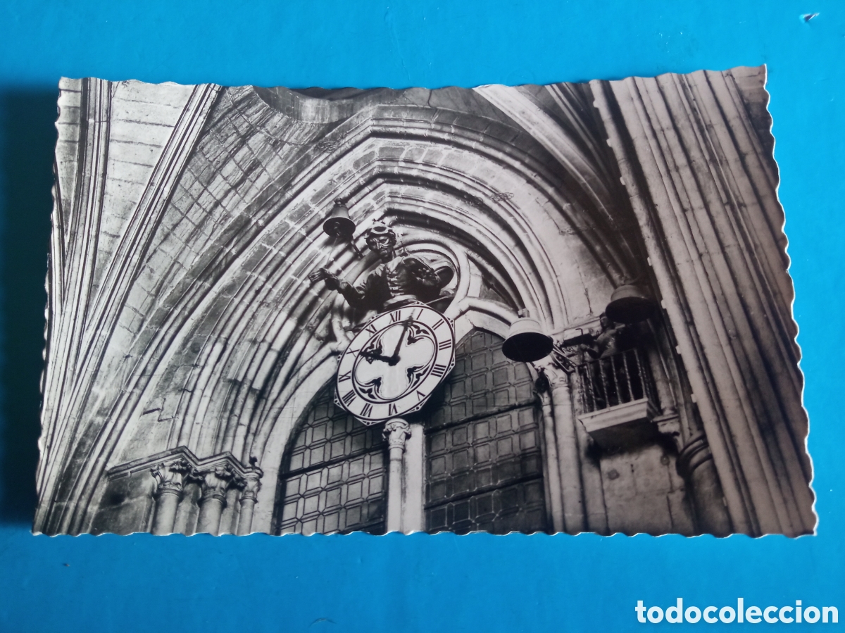 Postales: Antigua postal fotogr&aacute;fica, Catedral de Burgos, El Papa Moscas