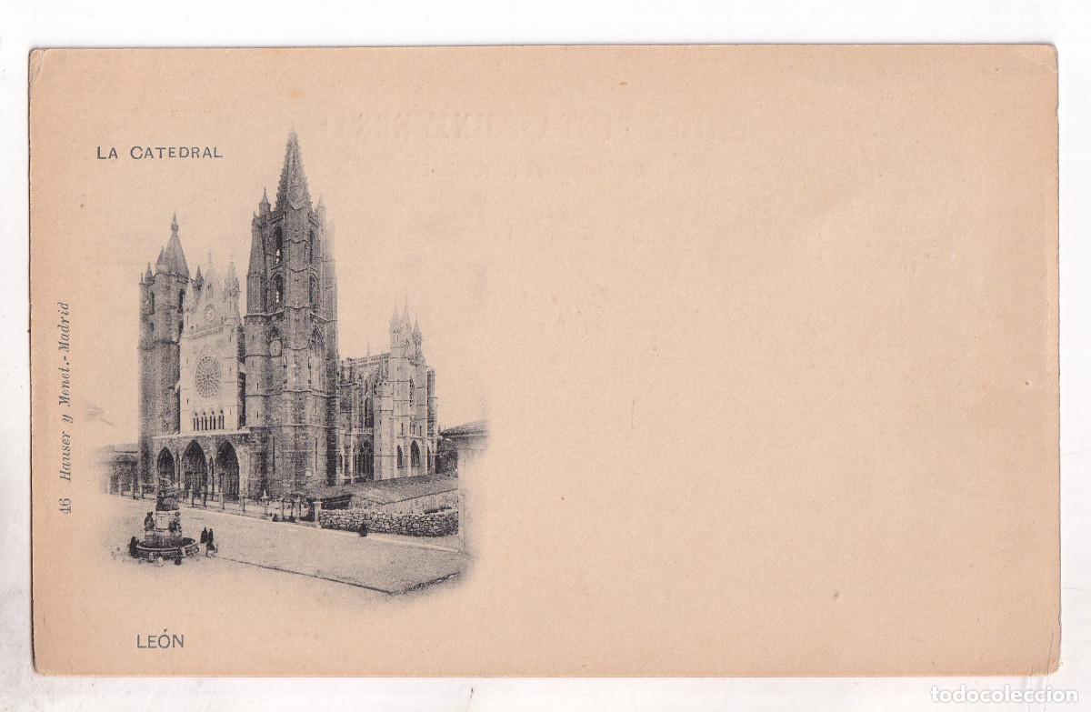 Postales: POSTAL. LE&Oacute;N. LA CATEDRAL. MUY RARA Y ANTIGUA