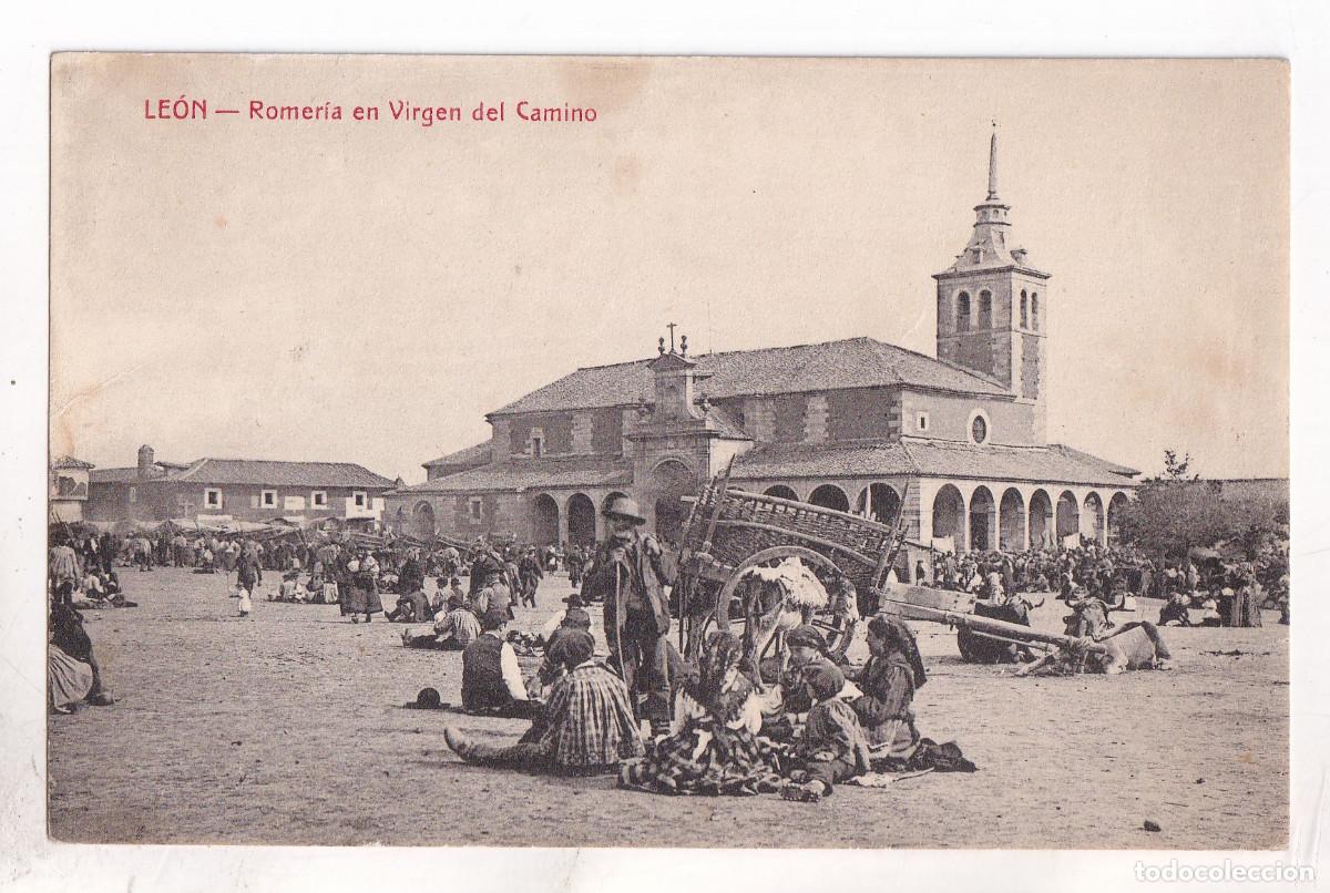Postales: POSTAL. LE&Oacute;N. ROMER&Iacute;A DE LA VIRGEN DEL CAMINO