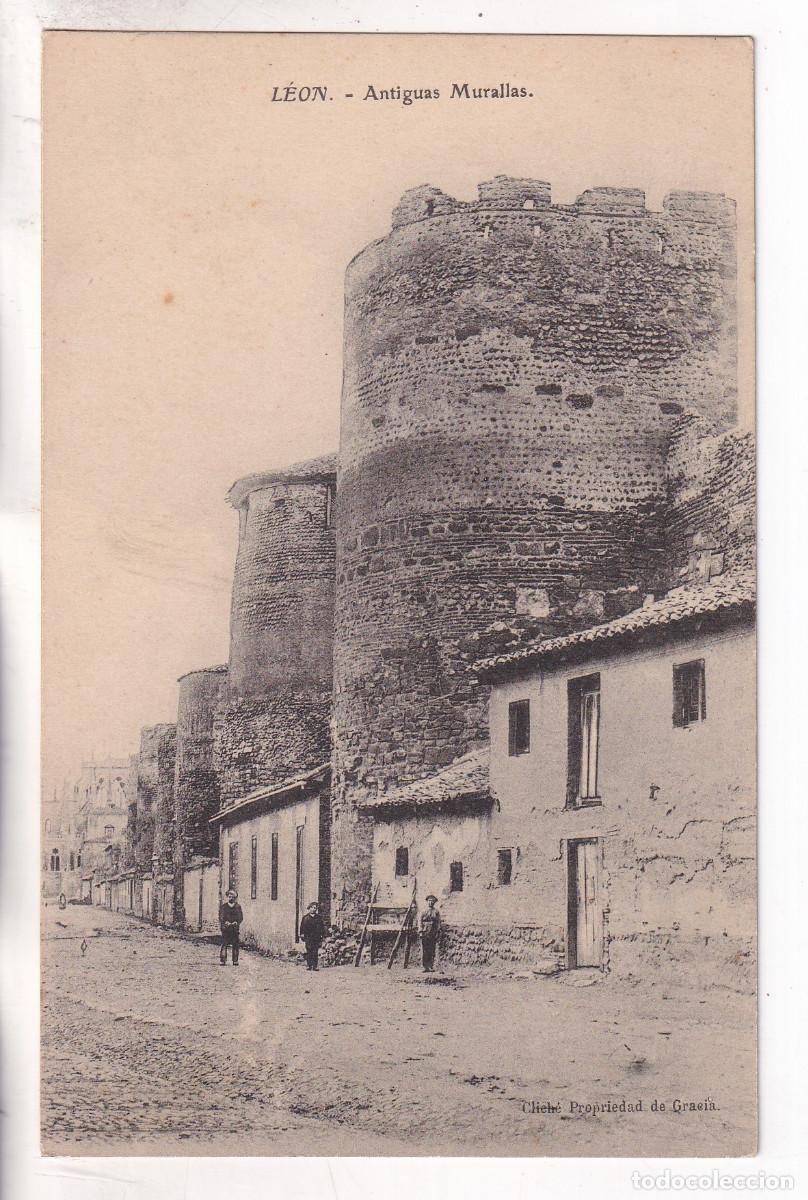 Postales: POSTAL. LE&Oacute;N. ANTIGUAS MURALLAS.