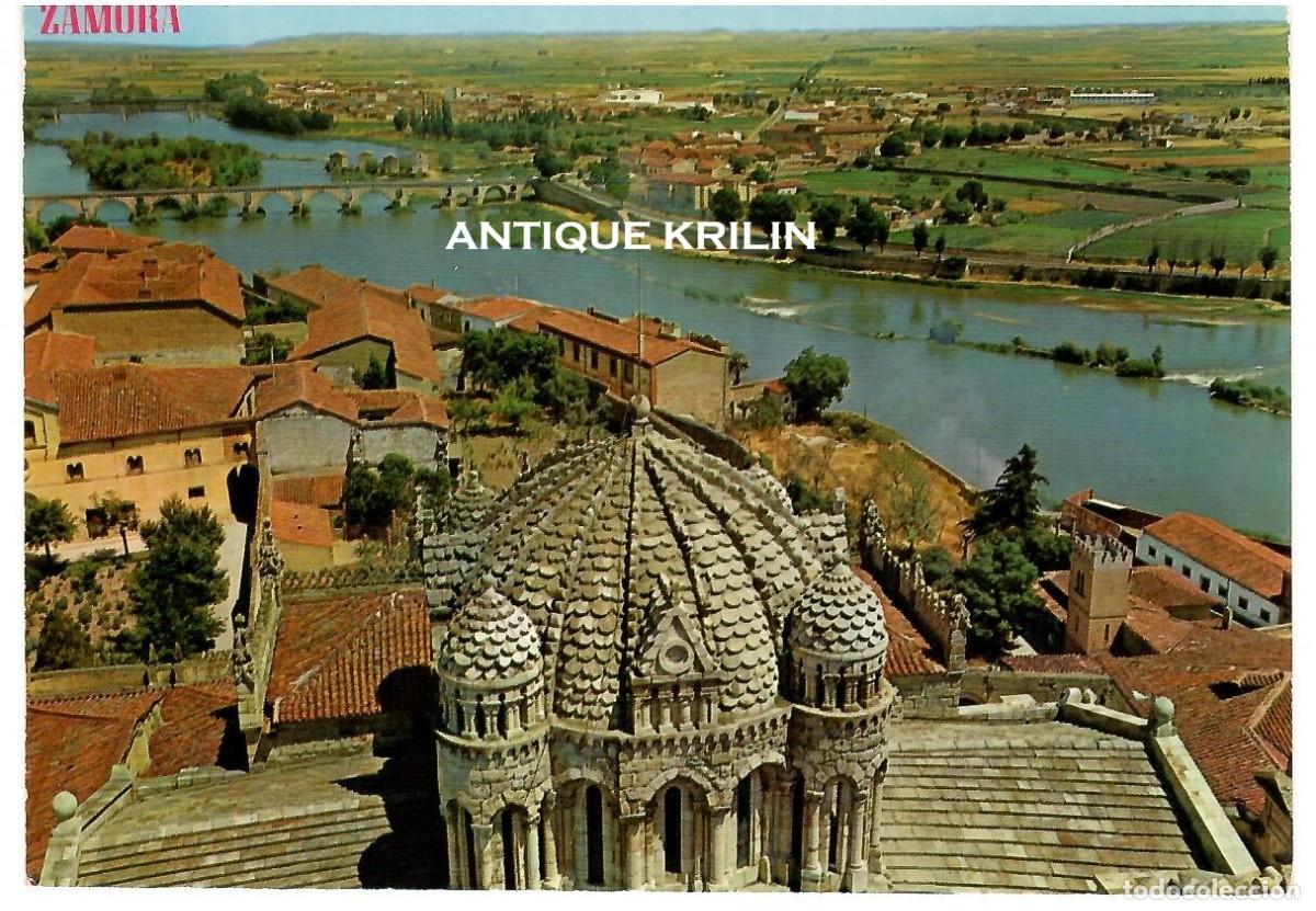 Postales: ZAMORA N&ordm; 452 CUPULA CATEDRAL Y RIO DUERO / EDICIONES PARIS / SIN FRANQUEAR