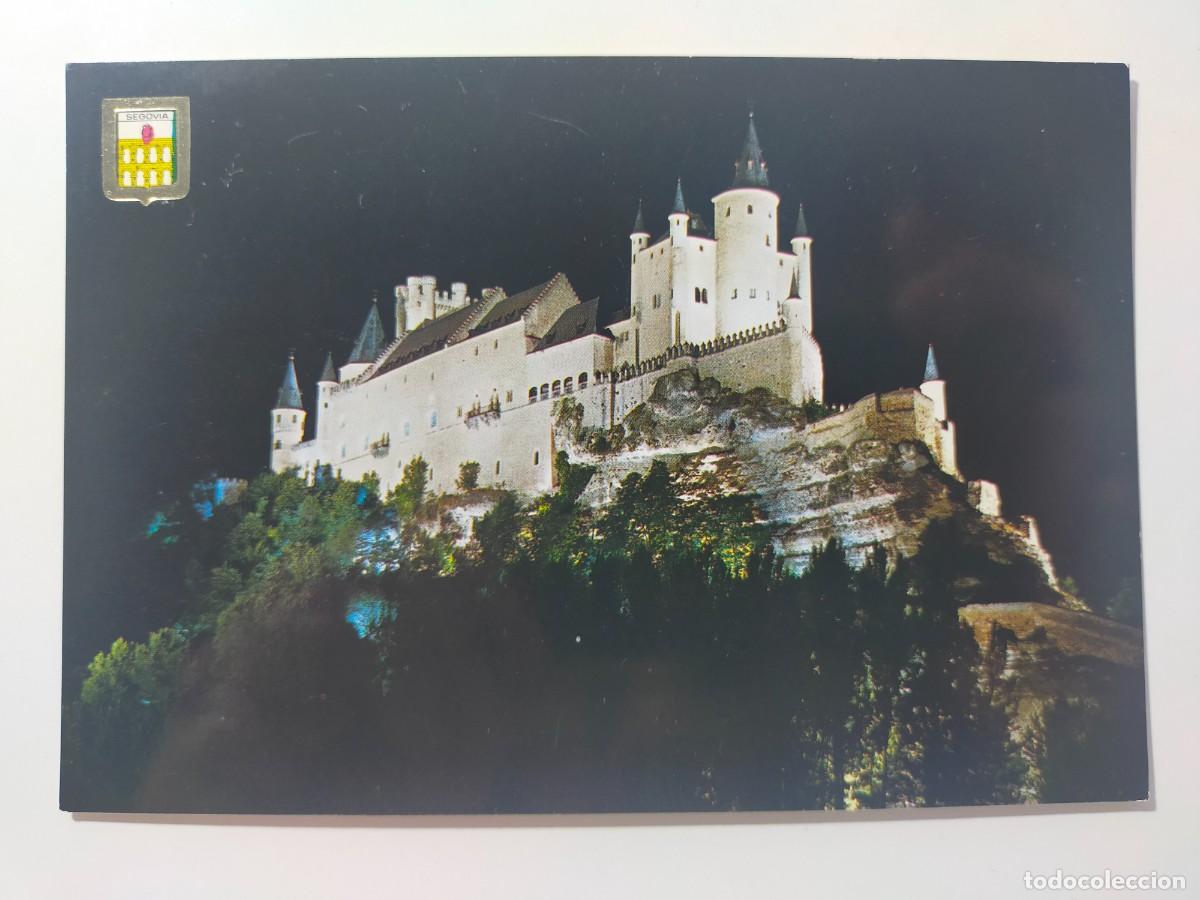 Cartes Postales: Postal SEGOVIA: El Alc&aacute;zar. Vista nocturna - FISA. Comercial Escudo de Oro
