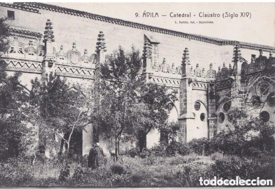Postales: &Aacute;VILA - CATEDRAL CLAUSTRO (SIGLO XIV) - L. ROISIN FOT. BARCELONA