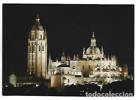 Postales: CATEDRAL ILUMINADA.- SEGOVIA