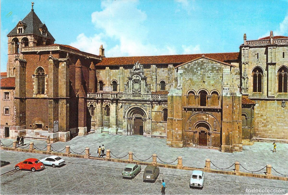 Postales: Postal de la Bas&iacute;lica de San Isidoro, Fachada Principal, Le&oacute;n