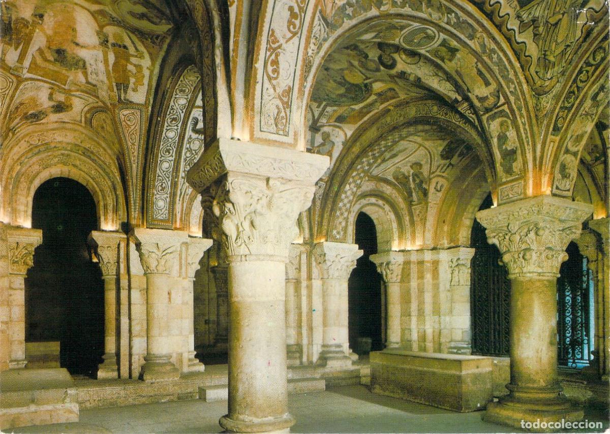 Postales: Postal del Interior de la Bas&iacute;lica de San Isidoro en Le&oacute;n