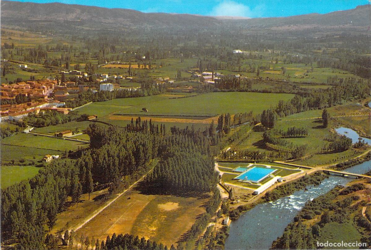 Postales: Postal de Bo&ntilde;ar Le&oacute;n Vista A&eacute;rea y R&iacute;o Porma