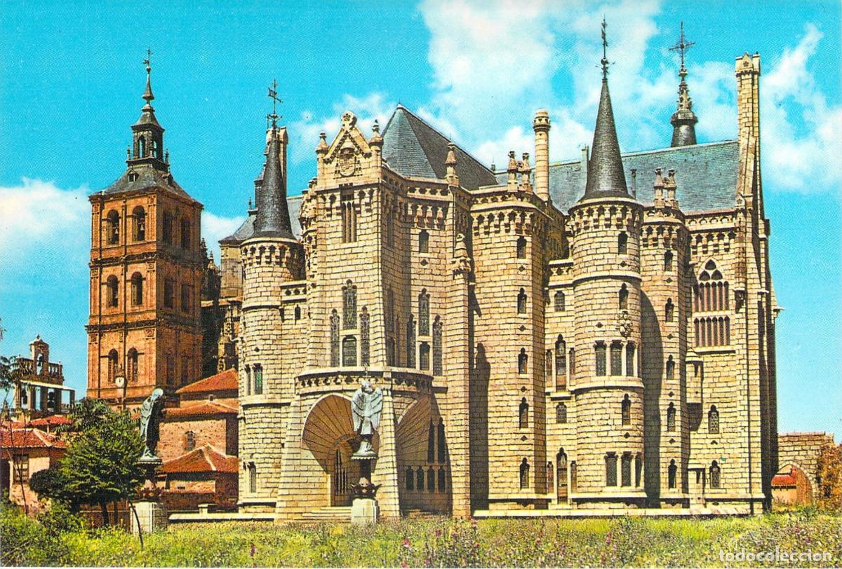 Postales: Postal Palacio Episcopal de Gaud&iacute; en Astorga, Le&oacute;n