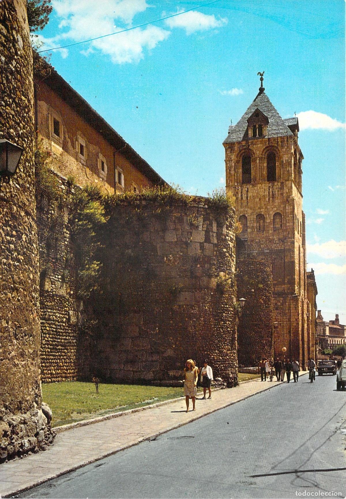 Postales: Postal de Le&oacute;n: Murallas Romanas y Torre del Gallo