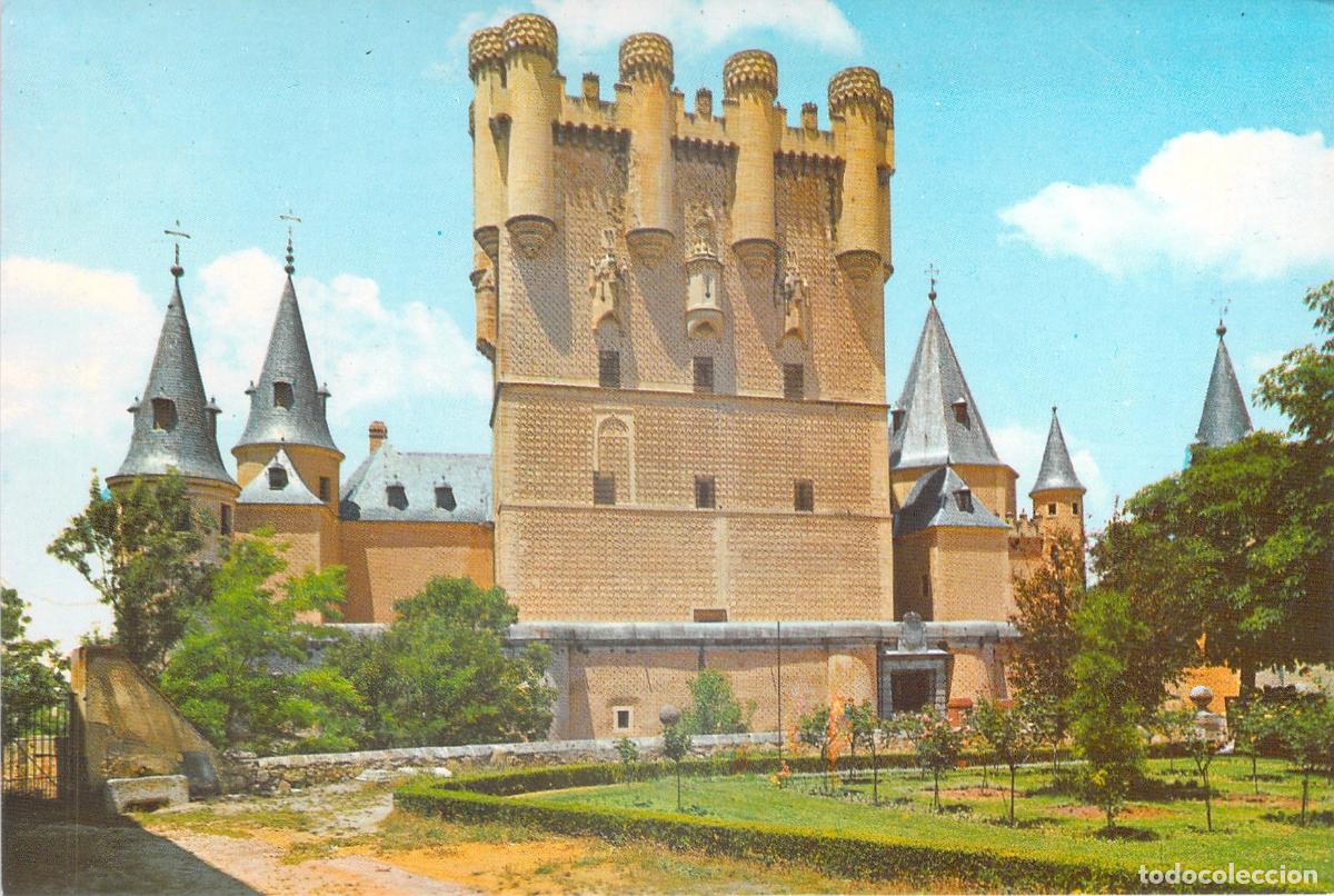 Postales: Postal de la Fachada Principal del Alc&aacute;zar de Segovia