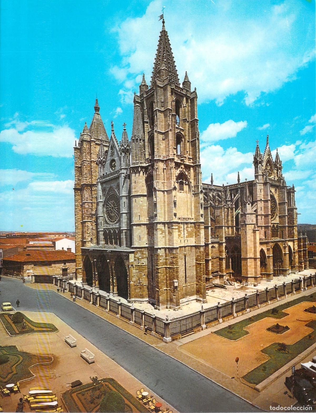 Postales: Postal de la Catedral de Le&oacute;n, Ediciones Arribas