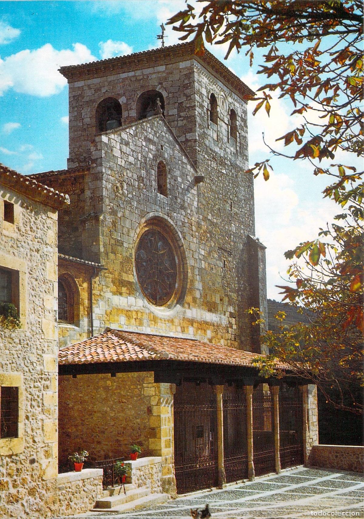 Postales: Postal de la Fachada de la Colegiata en Covarrubias, Burgos