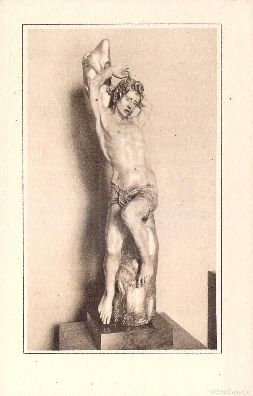 Postales: Postal del Museo Nacional de Escultura en Valladolid: San Sebasti&aacute;n de Berruguete