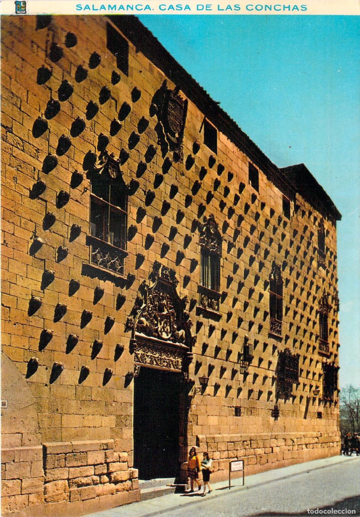 Postales: Postal de la emblem&aacute;tica Casa de las Conchas en Salamanca