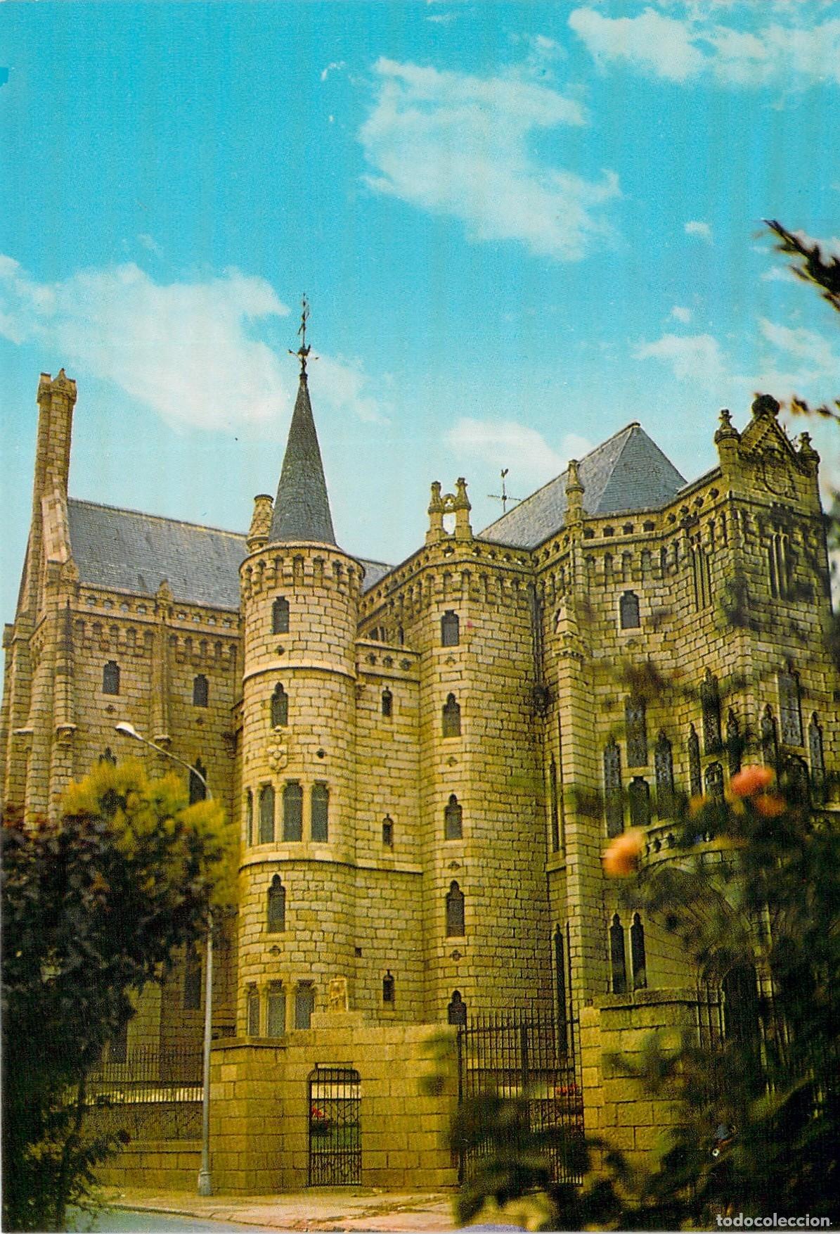 Postales: Postal del Palacio Episcopal en Astorga, obra de Antoni Gaud&iacute;