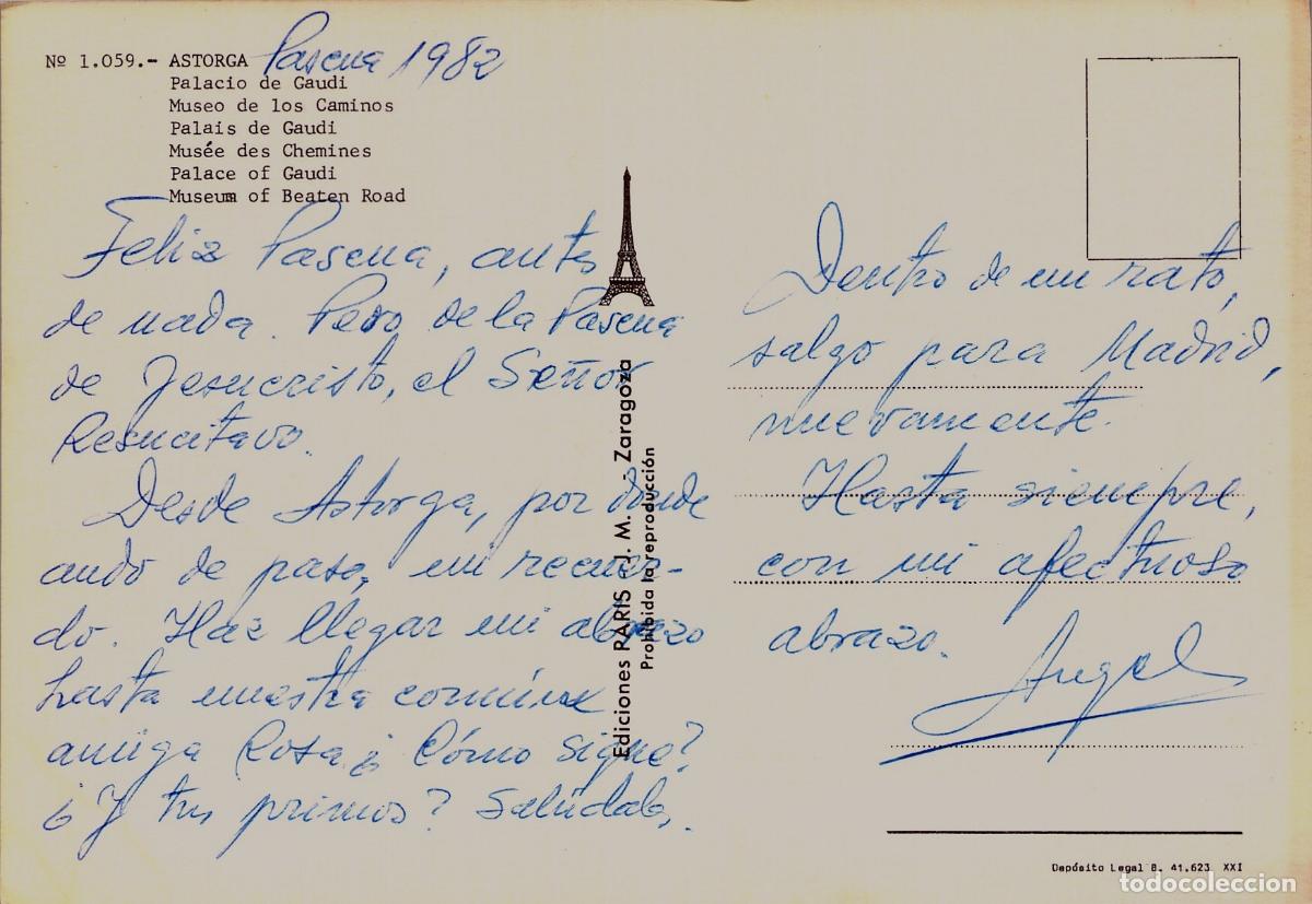 Postales: Postal del Palacio de Gaud&iacute; en Astorga - Foto 2