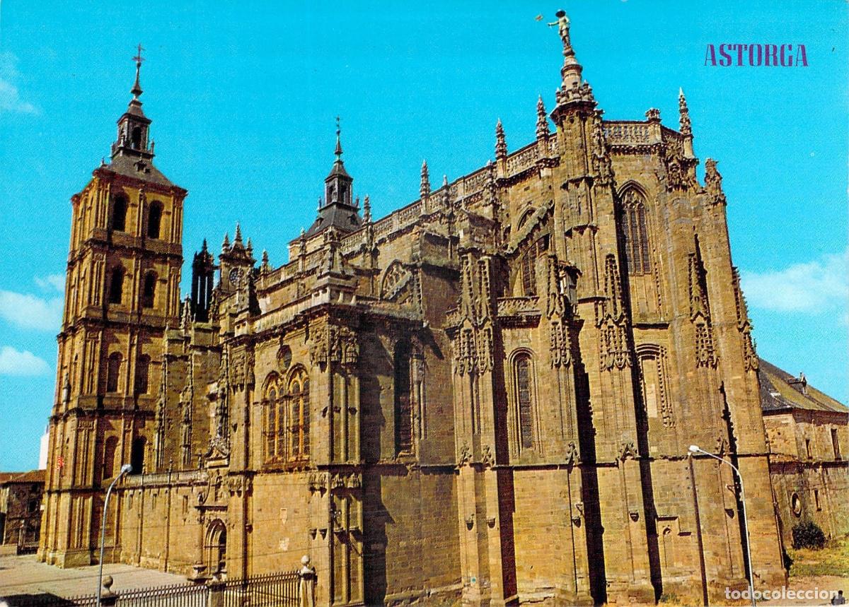 Postales: Postal de la Catedral de Astorga, Le&oacute;n
