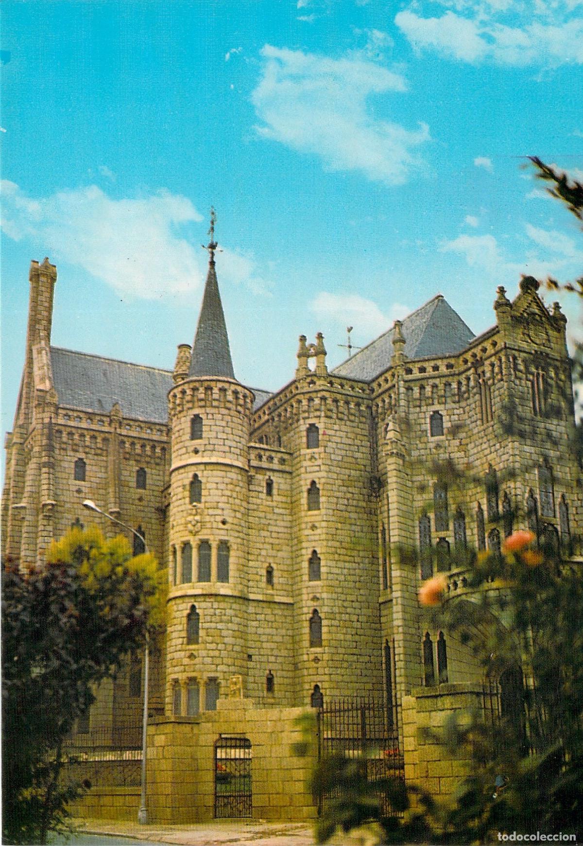 Postales: Postal del Palacio Episcopal de Astorga dise&ntilde;ado por Gaud&iacute;