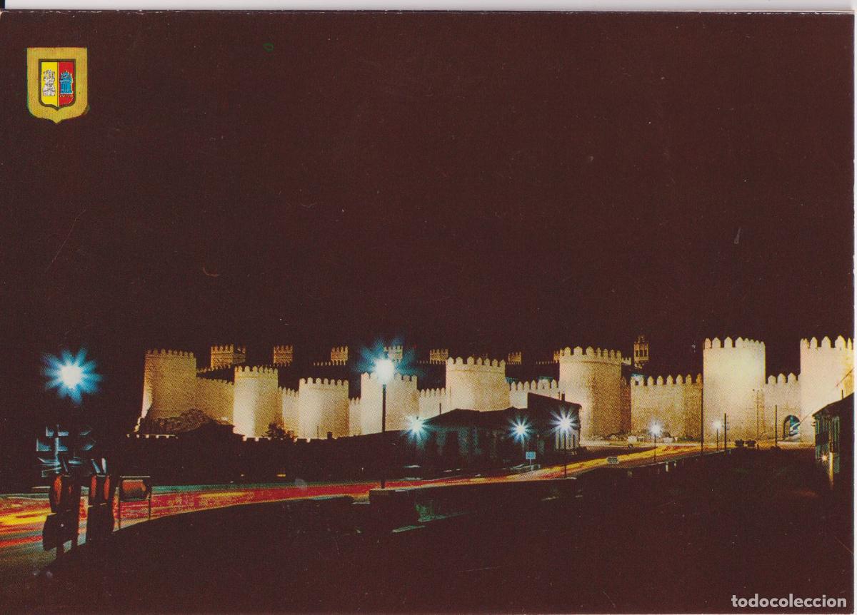 Postales: AVILA, MURALLAS, VISTA NOCTURNA - ESCUDO DE ORO N&ordm;8 &ndash; S/C