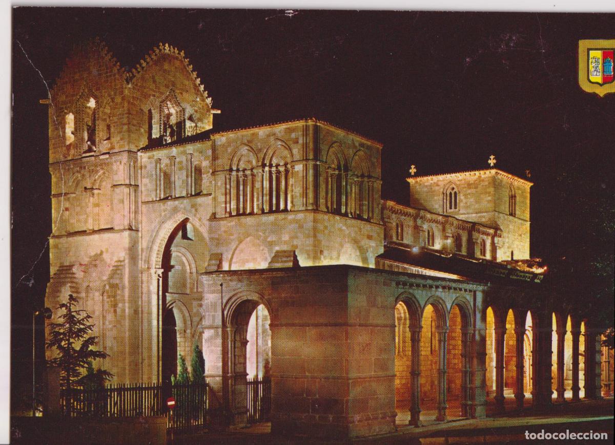 Postales: AVILA, BAS&Iacute;LICA DE SAN VICENTE, NOCTURNA - ESCUDO DE ORO N&ordm;21 &ndash; S/C