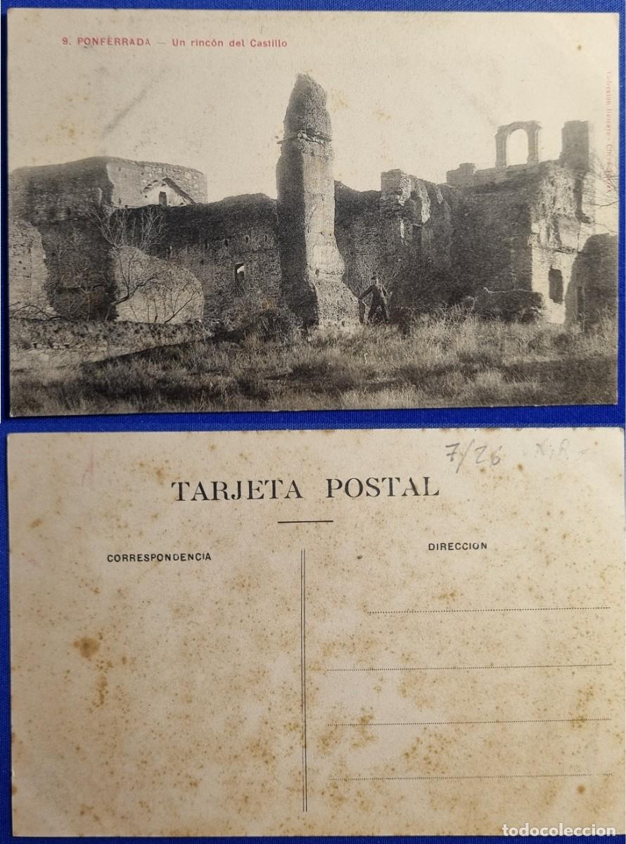 Postales: POSTAL DE PONFERRADA. 8 UN RINCON DEL CASTILLO. Colecci&oacute;n Romero. RARA.