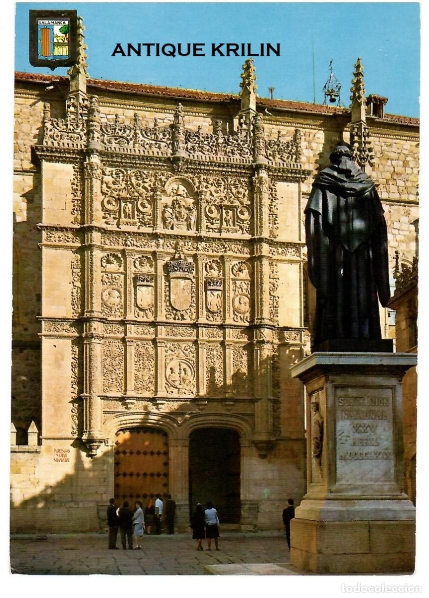 Postales: COLECCION ESPA&Ntilde;A ES MARAVILLOSA N&ordm; 10 SALAMANCA , PUERTA PRINCIPAL / SIN FRANQUEAR