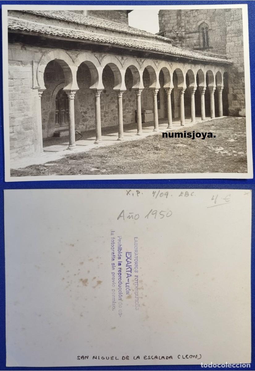 Postales: POSTAL San Miguel de la Escalada (Espa&ntilde;a) a&ntilde;o 1960. Fachada Santuario. Foto EXAKTA.
