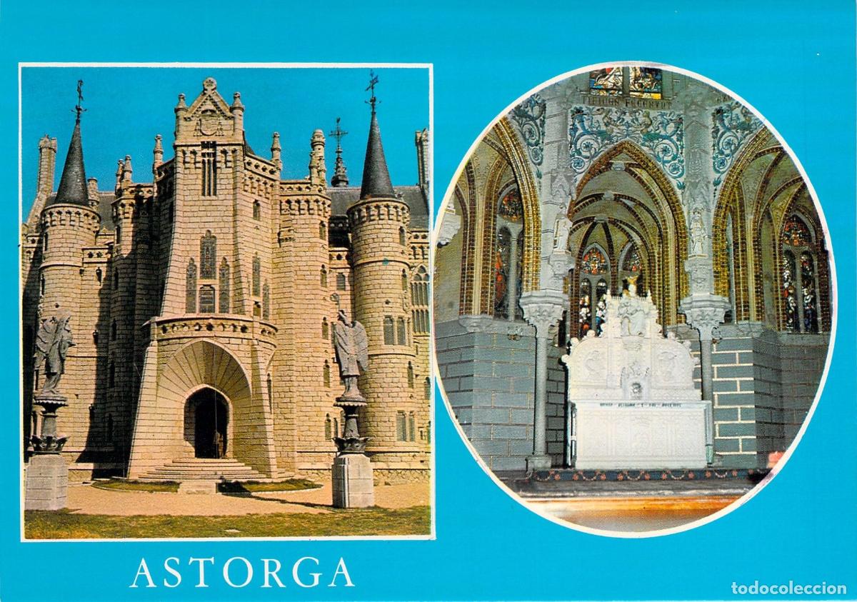 Postales: Postal de Astorga Palacio Episcopal Obra de Gaud&iacute;