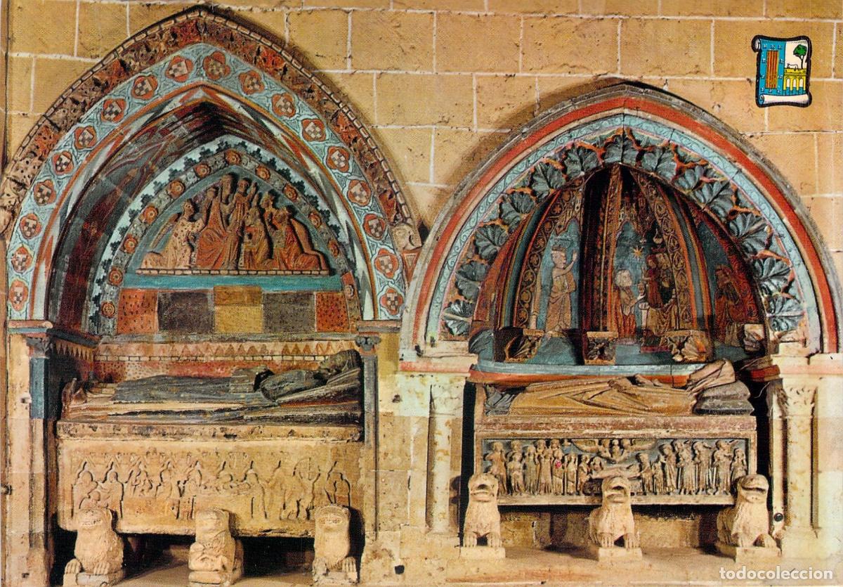 Postales: Postal de los sepulcros g&oacute;tico-&aacute;rabes de la Catedral Vieja de Salamanca
