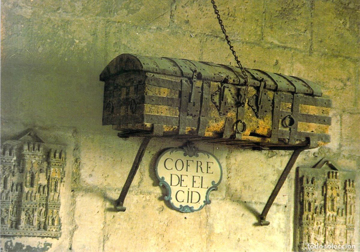 Postales: Postal de Burgos, el Cofre del Cid en la Catedral