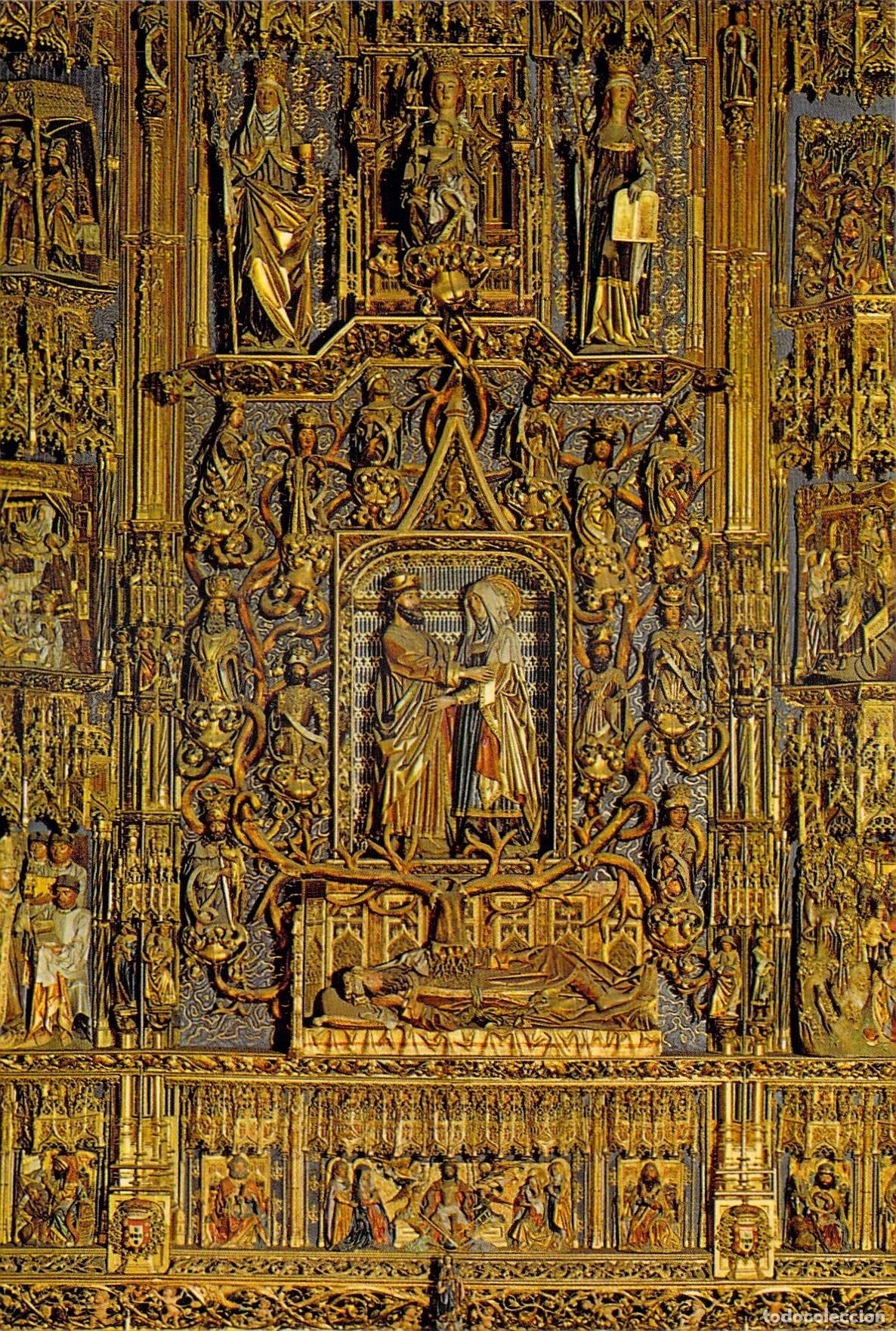 Postales: Postal de la Catedral de Burgos - Retablo de Santa Ana de Gil de Siloe