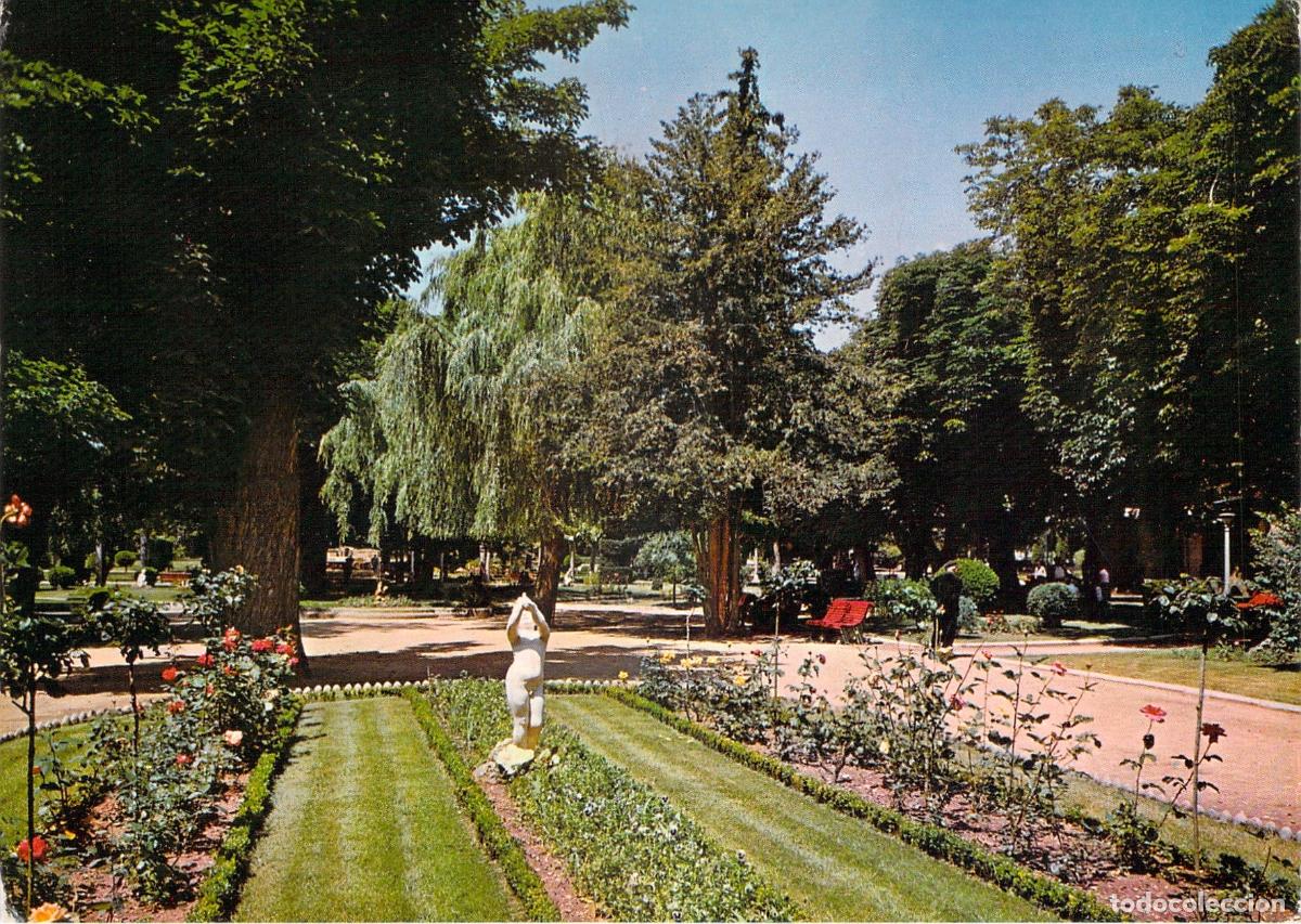 Postales: Postal de Soria: Detalle de los Jardines del Parque